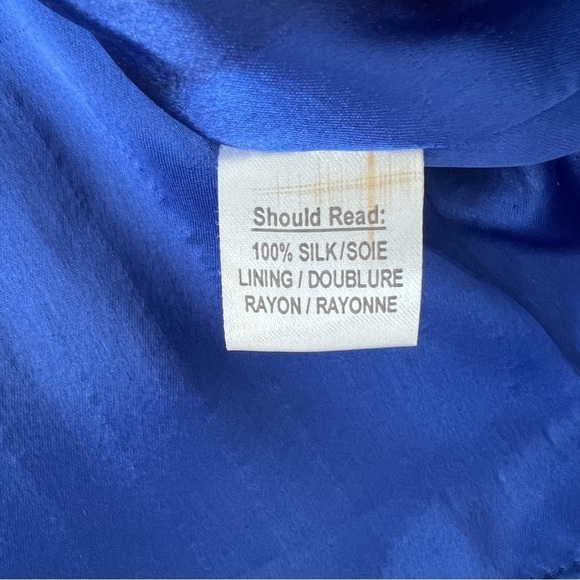 Parker Blue Silk Beaded and Embroidered Top Size Medium Flapper Elegant Formal - Picture 7 of 8